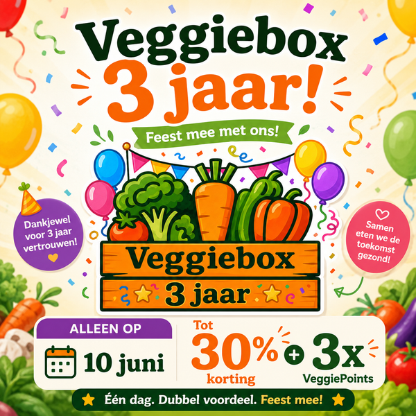 Veggiebox viert 3 jaar